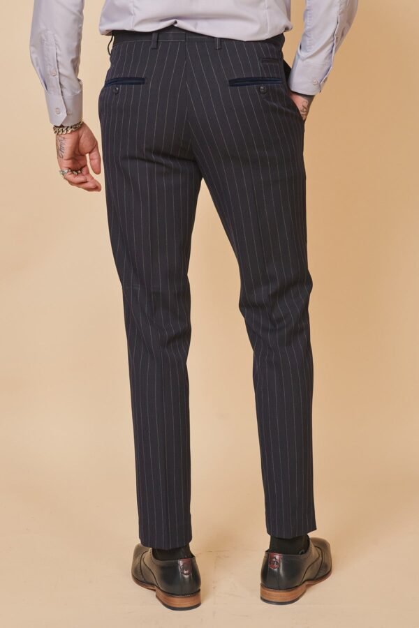 GMB Weather Presenter Alex Beresford In ROCCO Navy Double Breasted Two Piece Suit - Image 13