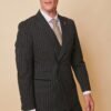 ROCCO - Black Pinstripe Double Breasted Blazer - Image 4