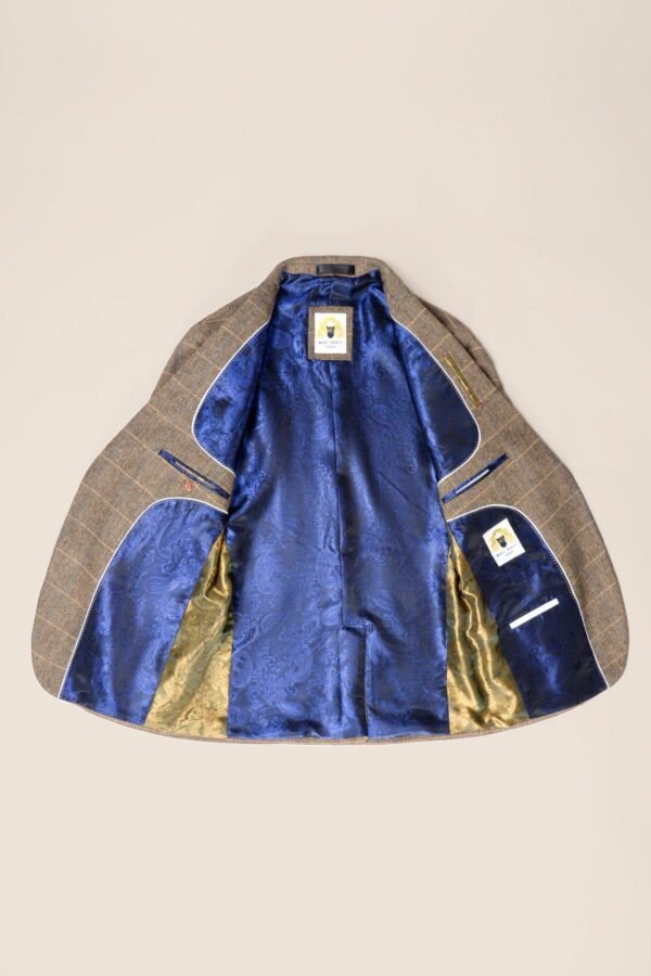 The WHU Collection - TED Tan Tweed Check Three Piece Suit As Worn By Lukasz Fabianski - Image 17